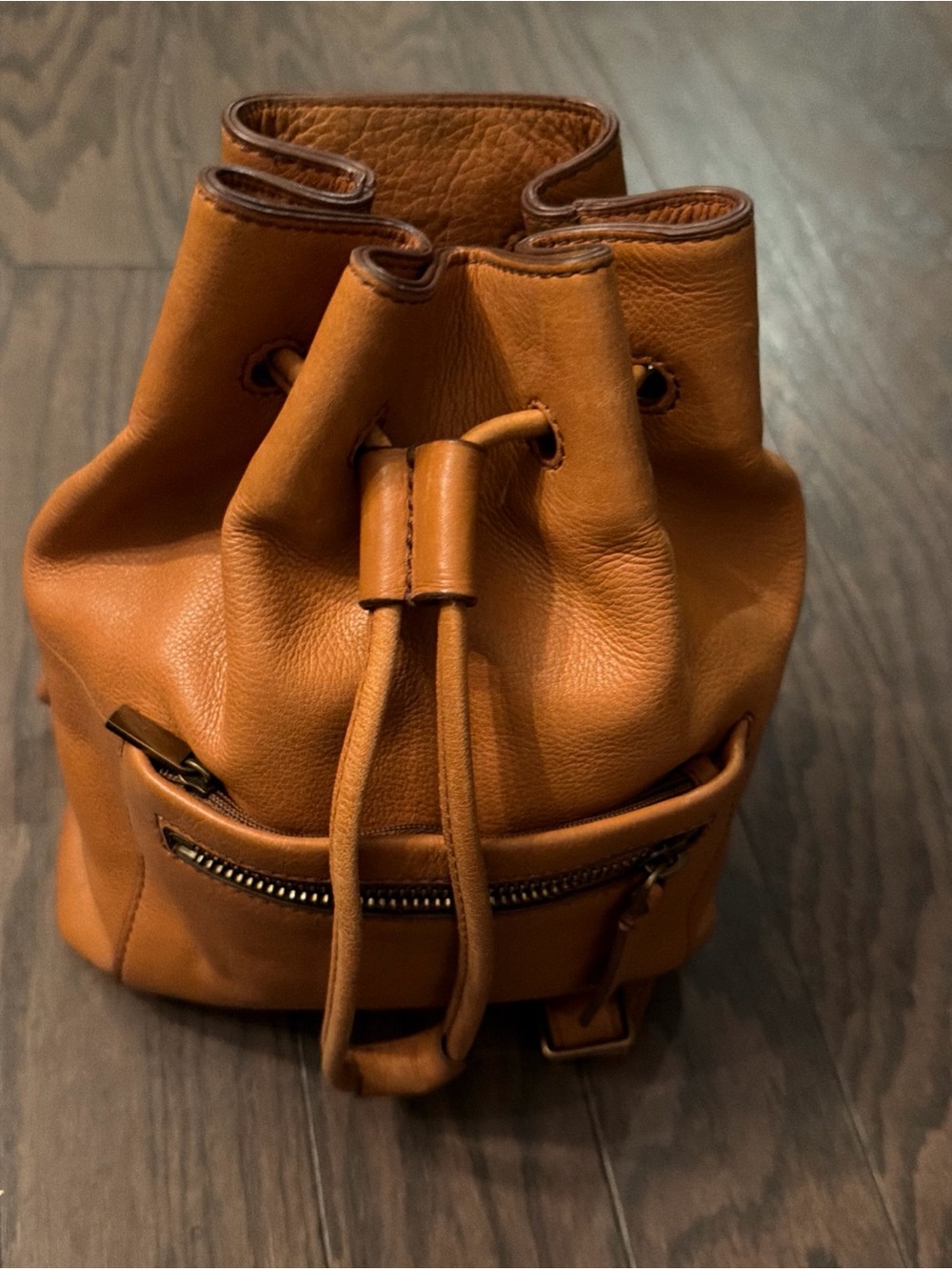 Fossil women’s  Leather Backpack in Chestnut Brown